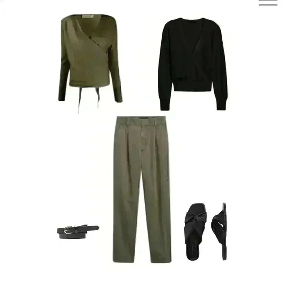 Banana Republic Forever Wrap V-Neck Pullover Sweater - Picture 2 of 13